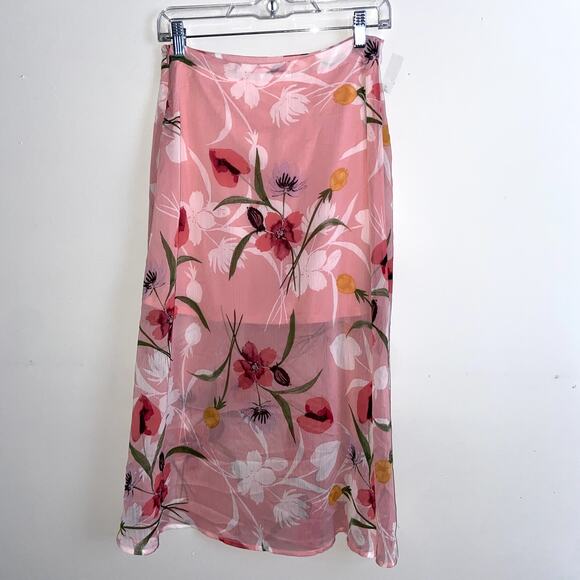 Leith Maxi Skirt Women Size Small Floral Flowy Pink NWT * - Picture 6 of 8